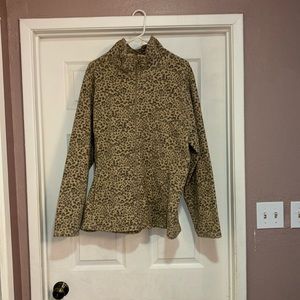 Old Navy micro fleece leopard print jacket